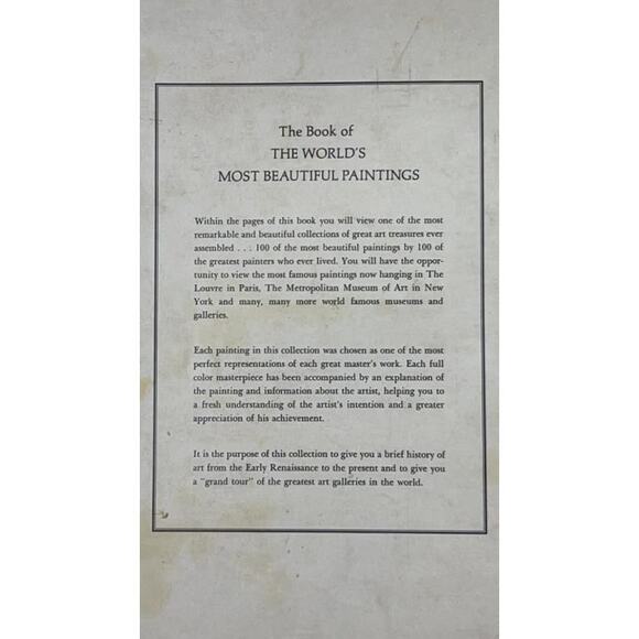 100 of the World’s Most Beautiful Paintings – Vintage Oversized Art Book - Picture 13 of 13